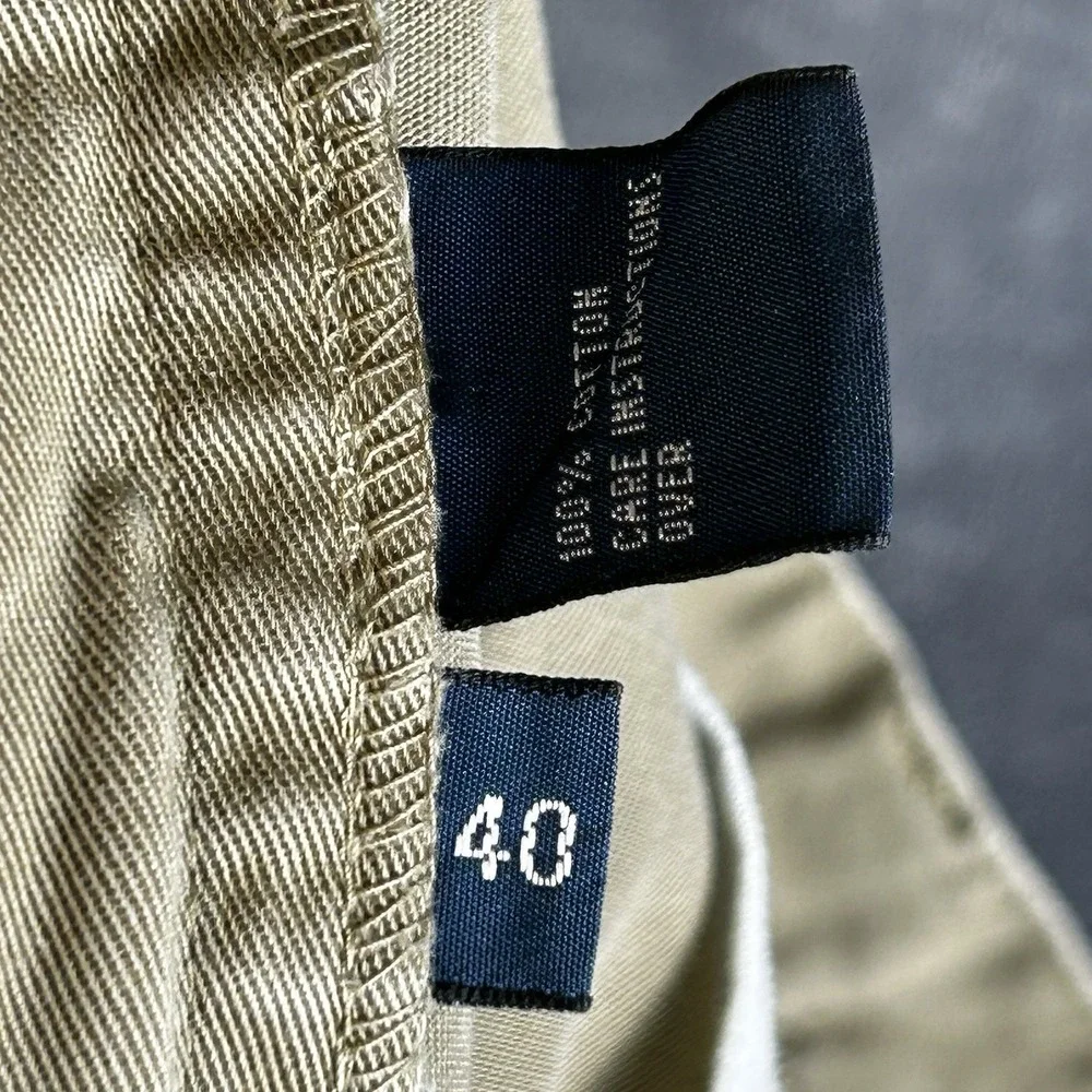 VTG Polo Ralph Lauren Men's Prospect Shorts Sz 40 Dark Khaki Chino 9